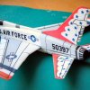 Super Sabre for L-2.  Note '3D' fuselage'.  Printed paper over balsa construction.